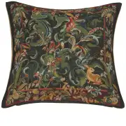 Animals with Aristoloches Green European Cushion Cover