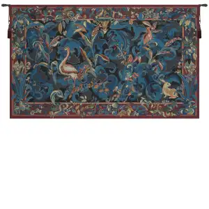 Garden Red Poppies Fine Art Tapestry 34x26