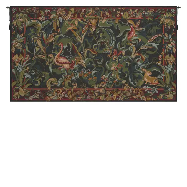 Animals Aristoloches Green European Tapestry Wall hanging