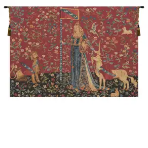 Animals Aristoloches Blue Forest Tapestry Wall Hanging 19 x 31 in