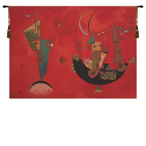 Medieval Millefleurs Animal Jacquard Woven Wall Art - A - H 20" x W 28"