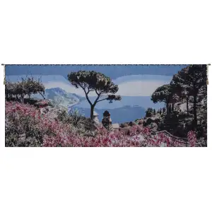Italian Scene Italian Tapestry Wall Hanging 26x60 Inch Cotton Jacquard Woven Wall Tapestry