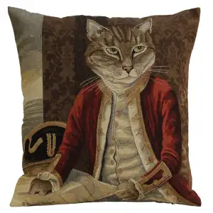 Herbert Cats B European Tapestry Pillow Cover 18x18 Inch Cotton Cushion Cover