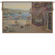 Cafe De La Como Italian Wall Hanging Tapestry