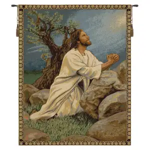 Italian Tapestry Wall Hanging 32x25 Inch Cotton Jacquard Woven Wall Tapestry