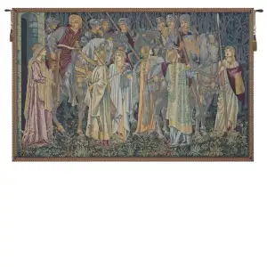 Medieval Touch Toucher Small Tapestry Wall Hanging 18 x 25 in