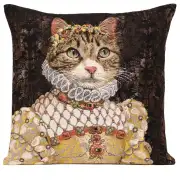 Grey Cat Sisi European Cushion Covers