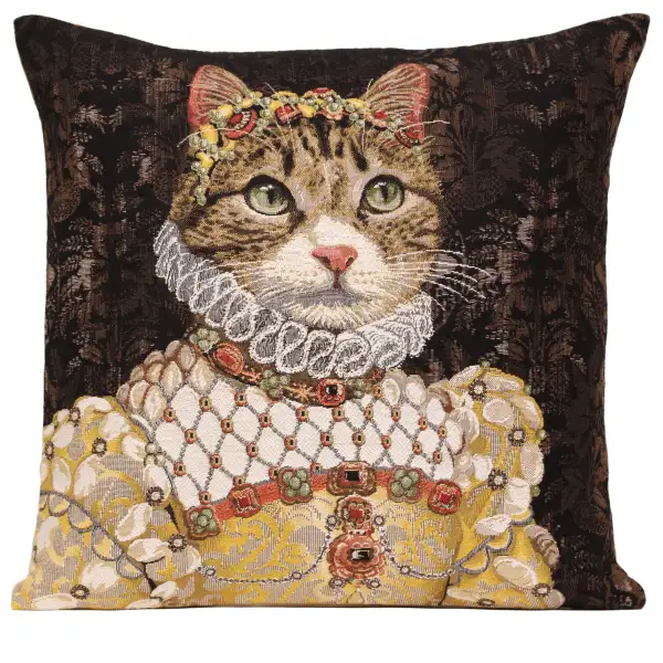 Grey Cat Sisi European Cushion Covers