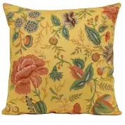 Peony Yellow A European Cushion Cover