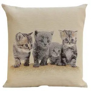 Quartet Tapestry Pillow Cover 18x18 Inch Cotton Jacquard Woven Cushion Cover