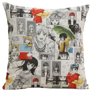 Humberto Leon Maiko Tapestry Pillow Cover 18x18 Inch Cotton Jacquard Woven Cushion Cover
