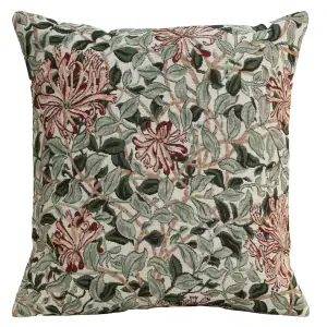 Honeysuckle Tapestry Pillow Cover 18x18 Inch Cotton Polyester Acrylic Cushion Cover