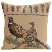 Pheasants Facing Left European Cushion Covers