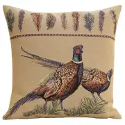 Pheasants Facing Right European Cushion Covers