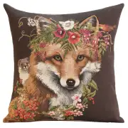 Forest Fox Brown European Cushion Covers