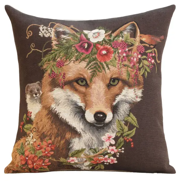 Forest Fox Brown European Cushion Covers