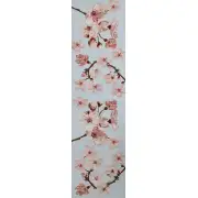 Cherry Blossom Blue French Tapestry Table Runner