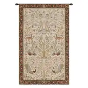 Tree and Birds in Cream French Tapestry