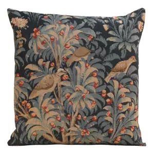 La Danse French Tapestry Pillow Cover 19x19 Inch Cotton Jacquard Woven Cushion Cover
