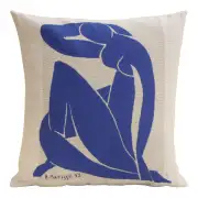 Femme Bleue Assise Matisse European Cushion Covers