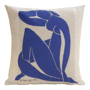 Peacock I Belgian Tapestry Pillow Cover 18x18 Inch Cotton Jacquard Woven Cushion Cover