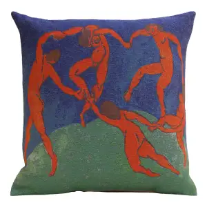 La Danse Matisse European Tapestry Pillow Cover  18x18 Inch Cotton Jacquard Woven Cushion Cover