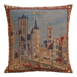 Gent Torens European Tapestry Pillow Cover 18x18 Inch Cotton Cushion Cover