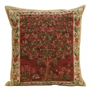 Tree of Life Red I European Cushion Covers