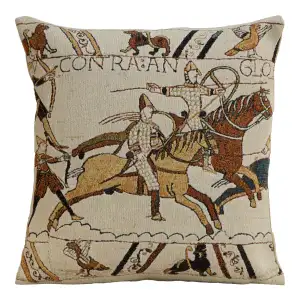 Bayeux Battle of Hastings European Tapestry Pillow Cover 18x18 Inch Cotton Cushion Cover