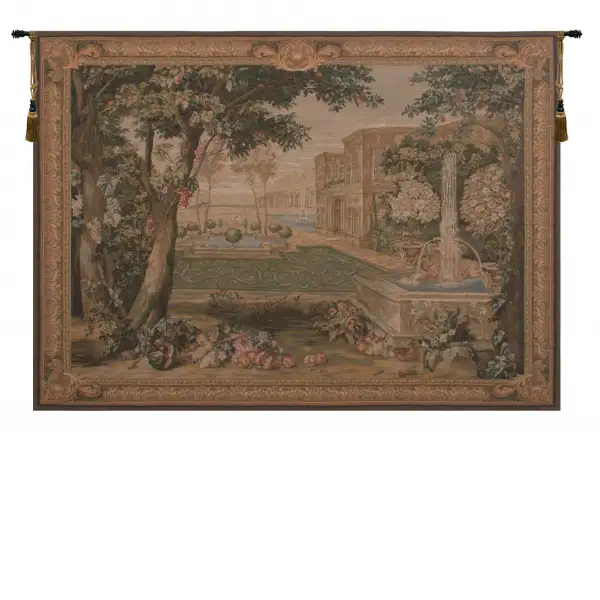 Verdure Fontaine European Tapestry Wall hanging