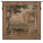 Verdure Fontaine Carree  European Tapestry Wall hanging