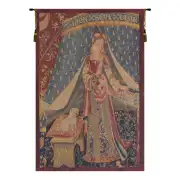 Dame au Chien I European Tapestry Wall hanging