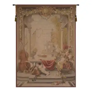 Le Port de Toscane French Tapestry Wall Hanging 58x44 Inch Cotton Jacquard Woven Wall Tapestry