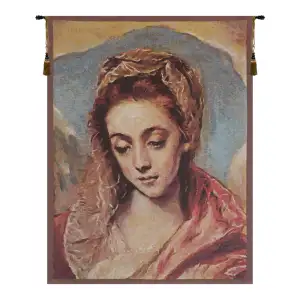 El Greco Santa Ana Belgian Tapestry Wall Hanging 23x17 Inch Cotton Jacquard Woven Wall Tapestry