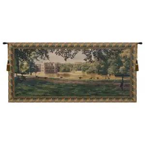 Princess Castle Belgian Tapestry Wall Hanging 67x30 Inch Cotton Jacquard Woven Wall Tapestry