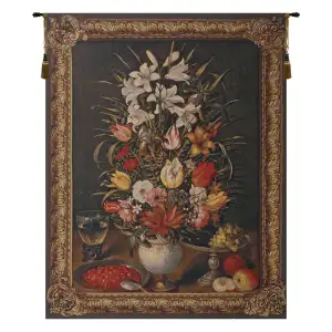 Jan Brueghel Antique Breughel Decorative Tapestry Wall Hanging 72 x 56 in Jacquard Woven Old Master Wall Art