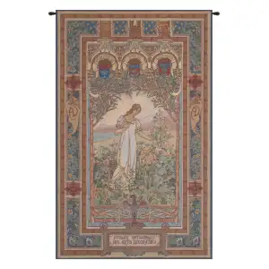 Charles-Louis Genuys Aurore Tapestry Wall Hanging 44 x 26 in Jacquard Woven Classical European Wall Art