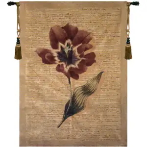 Flanders Poppies European Tapestry Wall Hanging Cotton Jacquard Woven Wall Tapestry
