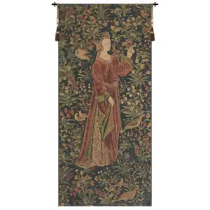 Pieter van Aeist Promenade Renaissance Tapestry Wall Hanging 58 x 26 in Jacquard Woven Historical European Wall Art