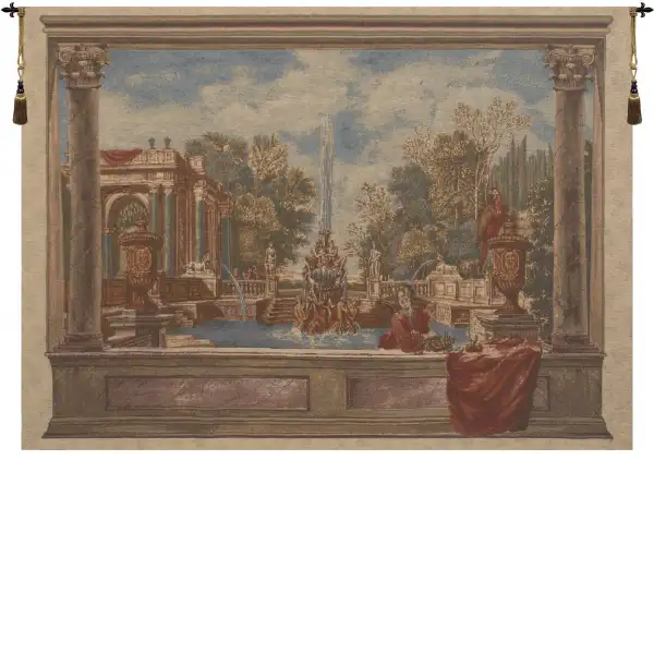 Italian Garden with Parrot