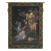 Bouquet on a Column European Tapestry Wall Hanging