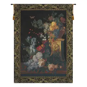 Cornelis Van Spaendonck Bouquet Decorative Tapestry Wall Hanging 37 x 26 in