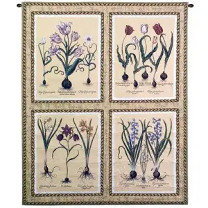 Simplicity Wall Tapestry 53x43 Jacquard Woven Floral Decorative Wall Art