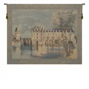 Chenonceau Castle European Tapestry Wall Hanging