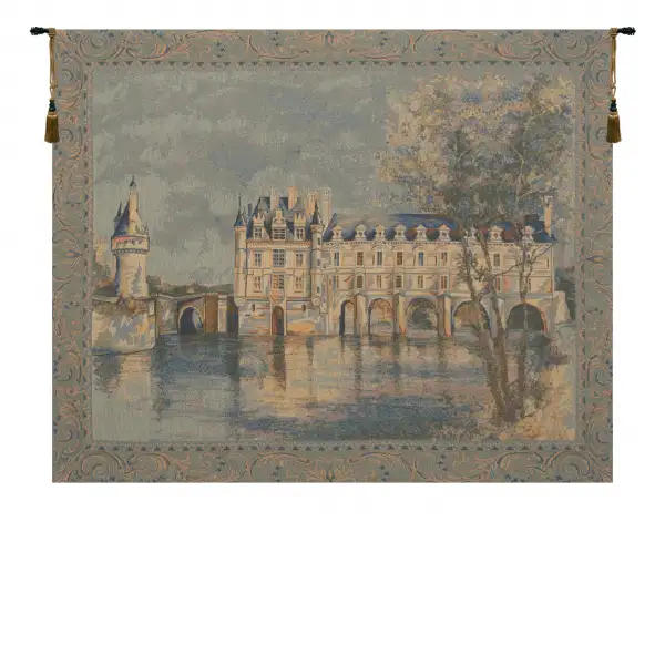 Chenonceau Castle European Tapestry Wall Hanging
