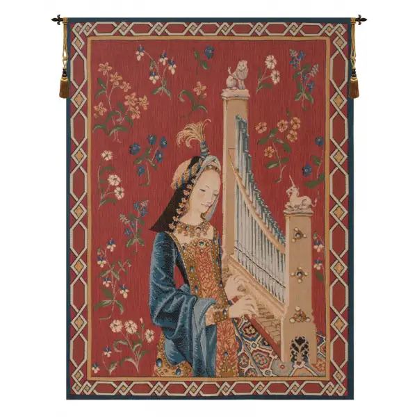 Dame A La Licorne I European Tapestry Wall hanging