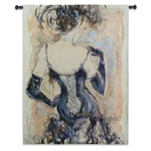 My Fair Lady Wall Tapestry 53x43 Jacquard Woven Elegant Lady Portrait Wall Art