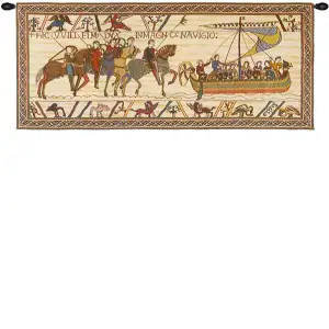 William Embarks With Border French Tapestry Wall Hanging 25 X 55 Inch Viscose Cotton And Polyester Blend