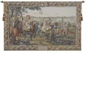 Charles le Brun Louis XIV Renaissance Tapestry Wall Hanging 102 x 165 in Jacquard Woven French Royal Palace Wall Art