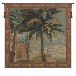 Exotique History Tapestry Wall Hanging 38 x 40 in Jacquard Woven Exotic Historical Wall Art